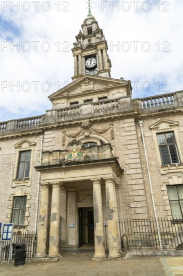 Historic Old Town Hall building, Torquay, Devon, England, UK, built 1851-1852