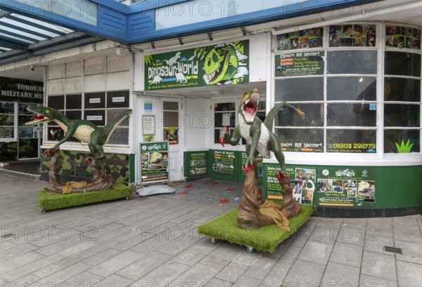 Dinosaur World tourist attraction, Victoria Parade, Torquay, Devon, England, UK