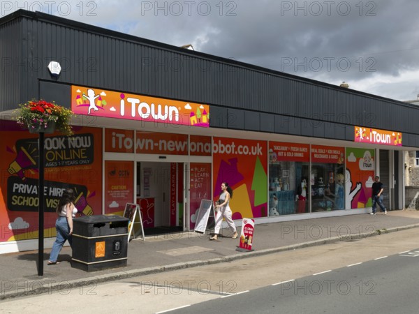 ITown children's play area building, Newton Abbot, Devon, England, UK