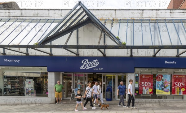 Boots shop store, Union Street, Torquay, Devon, England, UK