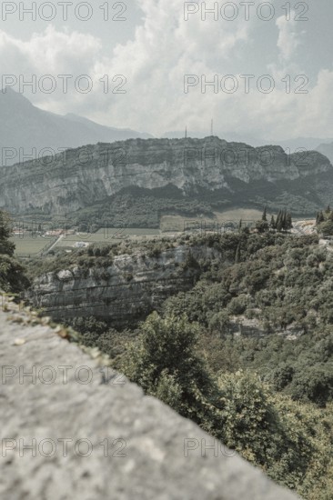 Road and landscape on Lake Garda, Italy