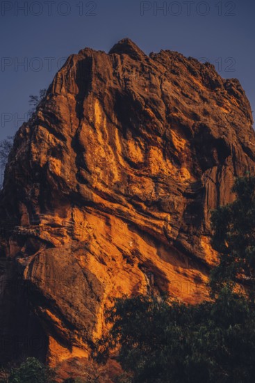 Special light atmosphere in the outback at Windjana Gorge National Park in Australia