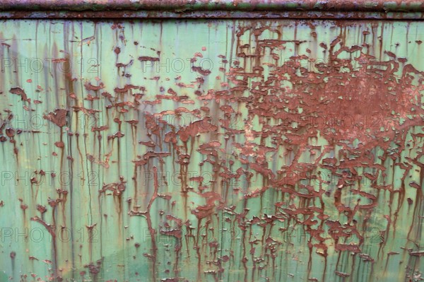 Rust on an iron Tor tor, Bavaria, Germany