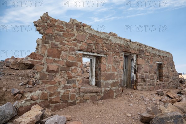 Colorado Springs, Colorado - The remains of the original Summit House on Pikes Peak, a 14, 115' mountain in Colorado's front range. This original facility was built in 1882 as a weather station. The current Summit Visitors Center opened in 2021