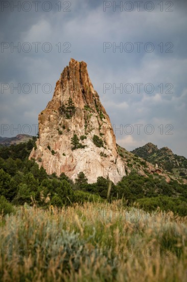Colorado Springs, Colorado - The Garden of the Gods, a city park with spectacular rock formations at the base of the Rocky Mountains
