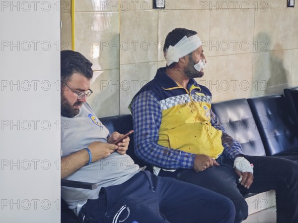 A massive explosion occurred in the town of Maarrat Misrin in the countryside of Idlib in Syria, resulting from the explosion of an ammunition depot, and the explosion left dozens of dead and injured. July 24, 2025, idlib, Syria