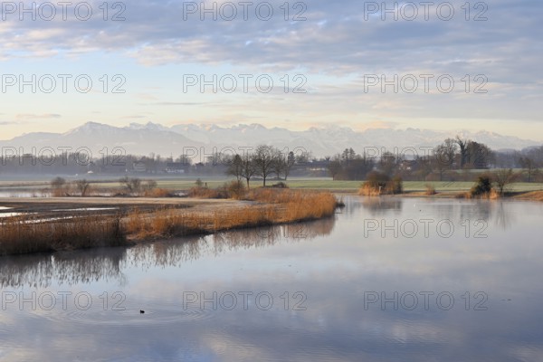 Nature reserve Stille Reuss, behind the Rigi, Rottenschwil, Reusstal, Freiamt, Canton Aargau, Switzerland