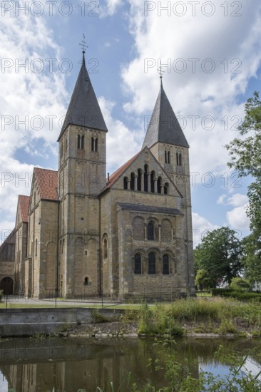Romanesque Church of St Johannes Baptist, Langenhorst, Ochtrup, Münsterland, North Rhine-Westphalia, Germany