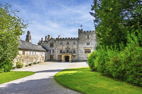 Sizergh Castle and gardens, Helsington, Cumbria, England, United Kingdom