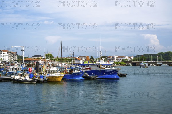 Marina in Saint-Jean-de-Luz, Nouvelle-Aquitaine, Pyrenees-Atlantiques, France
