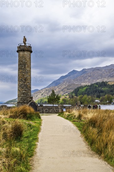 Glenfinnan Monument, Loch Shiel, Glenfinnan Viaduct, River Finnan, West Highland, Scotland, United Kingdom