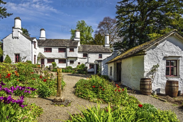 Townend house, National Trust, Troutbeck, Windermere, Lake District, Cumbria, England, United Kingdom