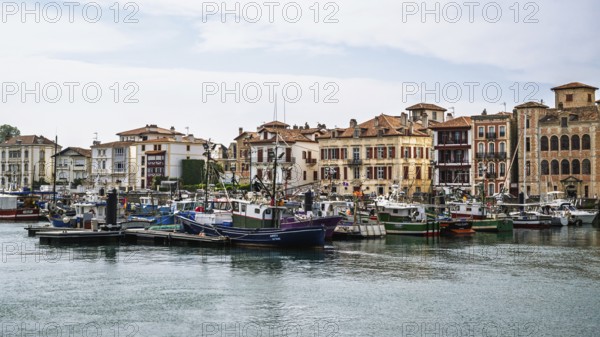 Marina in Saint-Jean-de-Luz, Nouvelle-Aquitaine, Pyrenees-Atlantiques, France