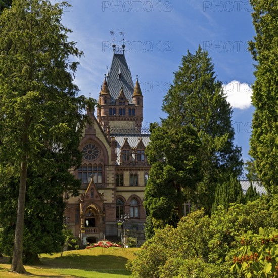 Drachenburg Castle, Siebengebirge, Königswinter, North Rhine-Westphalia, Germany