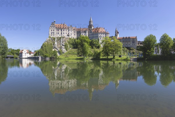 Sigmaringen Castle, Hohenzollern Castle, on the Danube, Sigmaringen, Swabian Alb, Baden-Württemberg, Germany