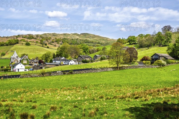 Farms in Lake District National Park, Cumbria, England, United Kingdom