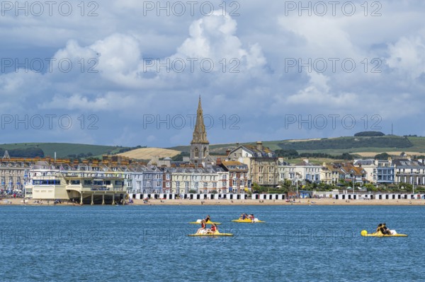 Beach and seaside in Weymouth, Esplanade, Weymouth, Dorset, England, United Kingdom