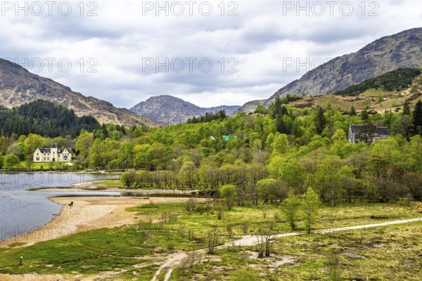 Loch Shiel, Glenfinnan Viaduct, River Finnan, West Highland, Scotland, United Kingdom