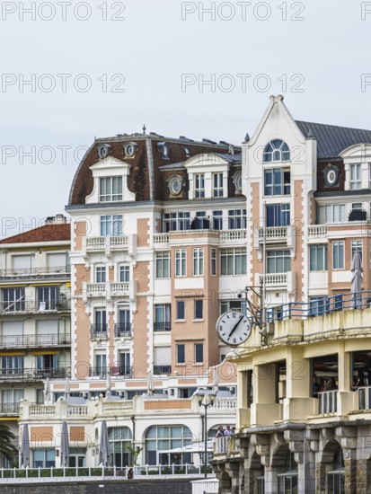 Beach and seaside in Saint-Jean-de-Luz, Nouvelle-Aquitaine, Pyrenees-Atlantiques, France