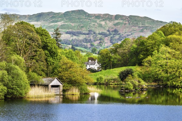 Rydal Water, Rydal, Ambleside, Lake District, Westmorland, Cumbria, England, United Kingdom