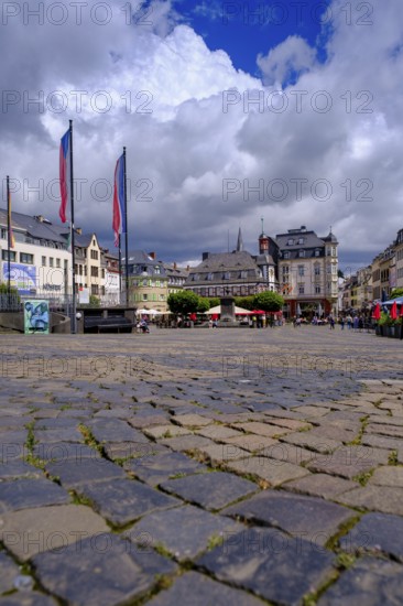 Marketplace, Mayen, Vulkaneifel, Eifel, Rhineland-Palatinate, Germany