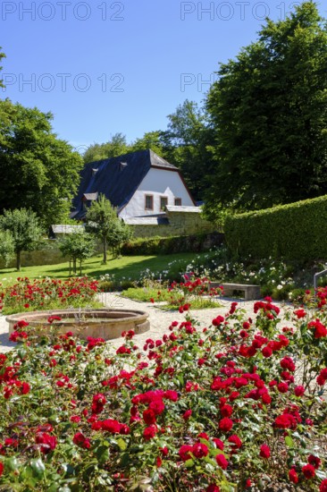 Prelate's Garden, Eberbach Monastery, Cistercian Order, Eltville, Rheingau, Taunus, Hesse, Germany