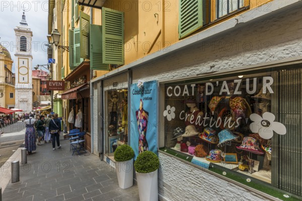 Alley in the old town, Nice, Alpes Maritimes, Provence Alpes Cote d'Azur, French Riviera, South of France, France