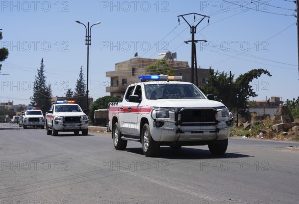 Syrian security forces deploy in the Druze city of Sweida to protect civilians