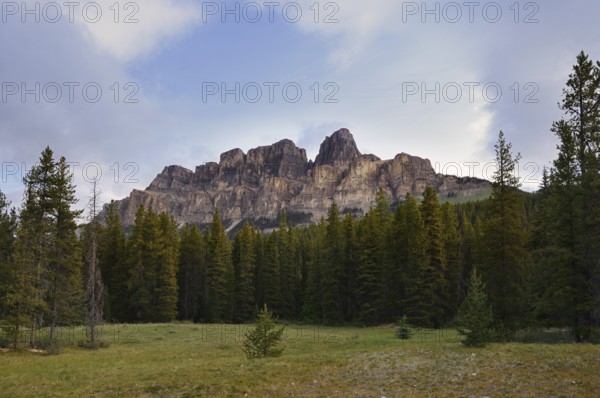 Castle Mountain, Bow River Parkway, Banff National Park, Alberta, Canada
