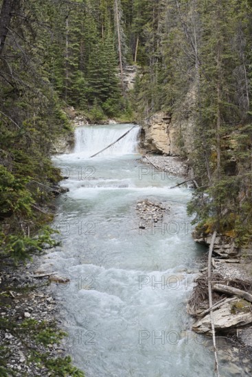Waterfall, Johnston Canyon, Johnston Creek, Banff National Park, Alberta, Canada