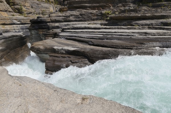 Mistaya River in Mistaya Canyon, Icefields Parkway, Banff National Park, Alberta, Canada
