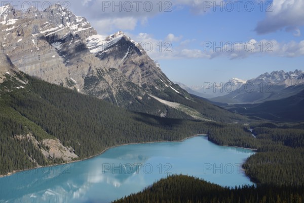 Glacier lake Peyto Lake, Icefields Parkway, Banff National Park, Alberta, Canada