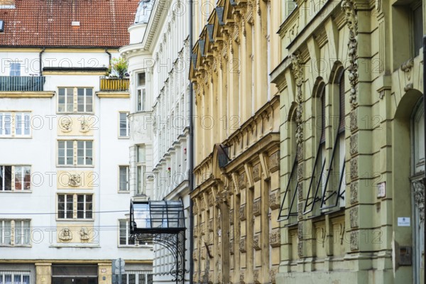 Street with old buildings in the city centre of Bratislava, Slovakia