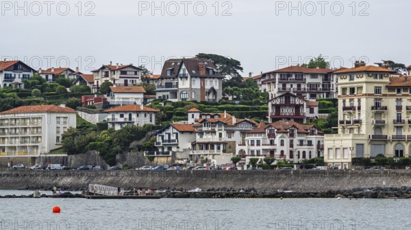 Beach and seaside in Saint-Jean-de-Luz, Nouvelle-Aquitaine, Pyrenees-Atlantiques, France