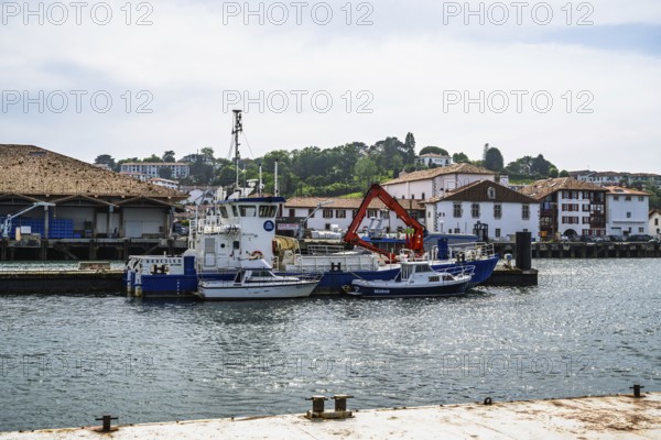 Marina in Saint-Jean-de-Luz, Nouvelle-Aquitaine, Pyrenees-Atlantiques, France