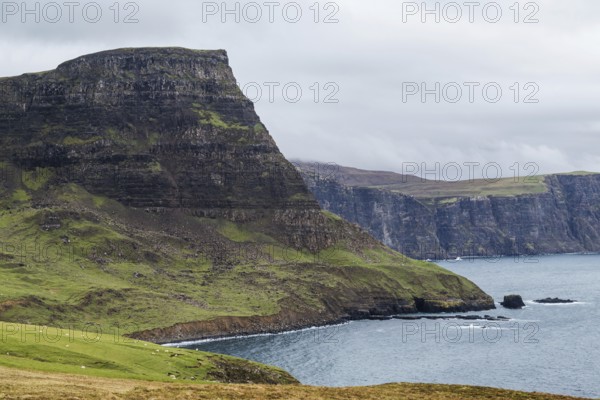 Cliffs over Neist Point Lighthouse, Isle of Skye, Scotland, UK