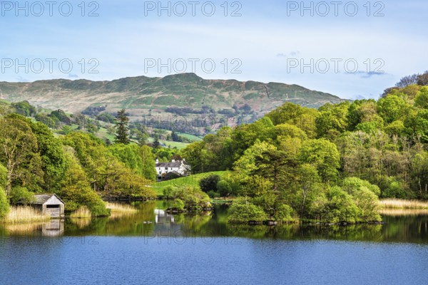 Rydal Water, Rydal, Ambleside, Lake District, Westmorland, Cumbria, England, United Kingdom