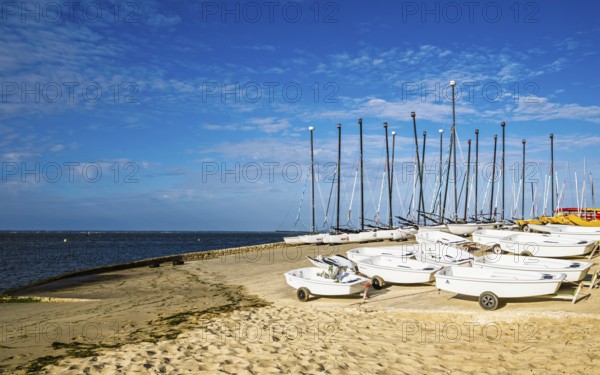 Marina and Beach in Arcachon, Gironde, France
