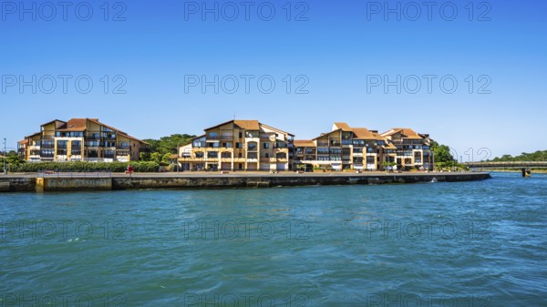 Canal in Capbreton, Landes, Nouvelle-Aquitaine, France