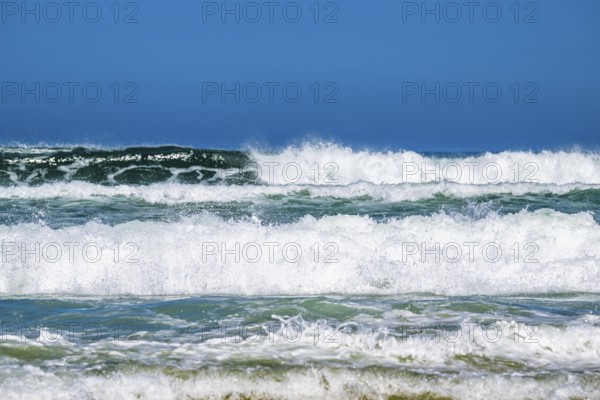 Waves on Contis beach, Saint Julien en Born, Saint-Julien-en-Born, Landes, France