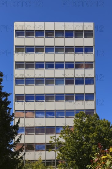 Naturana Miederfabriken, high-rise building, company building of Naturana Dölker Textilbekleidung, Gomaringen, district of Tübingen, Baden-Württemberg, Germany