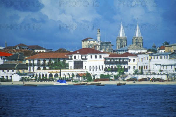 Waterfront, Zanzibar Town, Zanzibar, Tanzania, Africa, June 2000, vintage, retro, old, historic