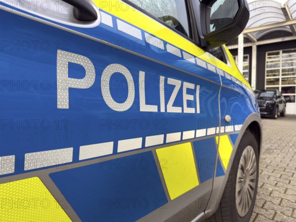 Police lettering on police car Police car Emergency vehicle patrol car, Germany