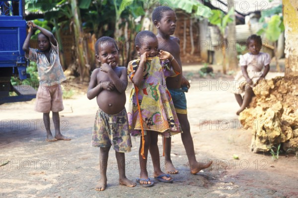 Curious kids, Zanzibar, Tanzania, Africa, June 2000, vintage, retro, old, historic