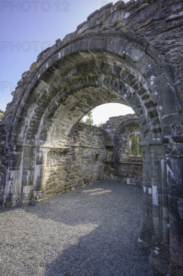 St Saviors Church Ruins, Glendalough, Wicklow Mountains National Park, Brockagh, County Wicklow, Ireland