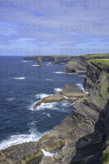 Cliff coast of, Kilkee, County Clare, Ireland