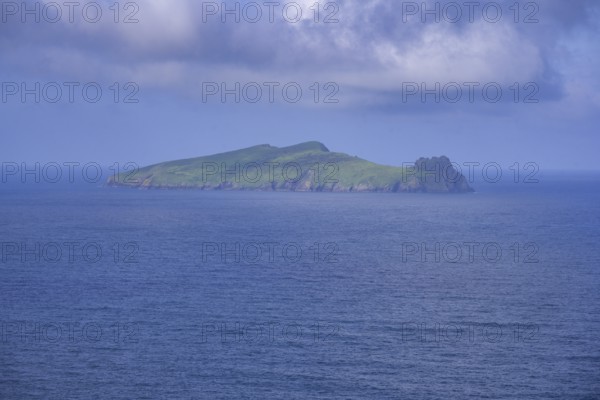 View from Clogher Head to Inishtooskert Island (sleeping Giant), Clogher, Kerry, Ireland