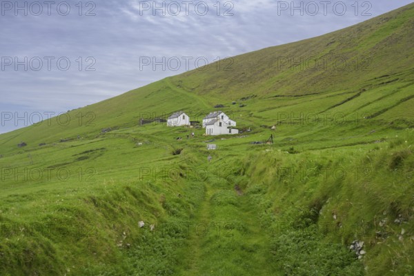 Renovated Homes, Great Blasket Island, Dunquin, Kerry, Ireland