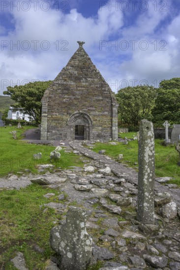Church Ruins and Ogham Stone, Kilmalkedar, Kerry, Ireland