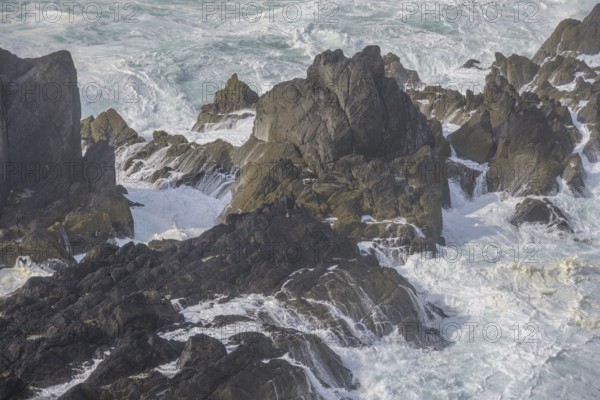 Waves blazing against cliffs, Ballaghboy, Kilnamanagh, County Cork, Ireland